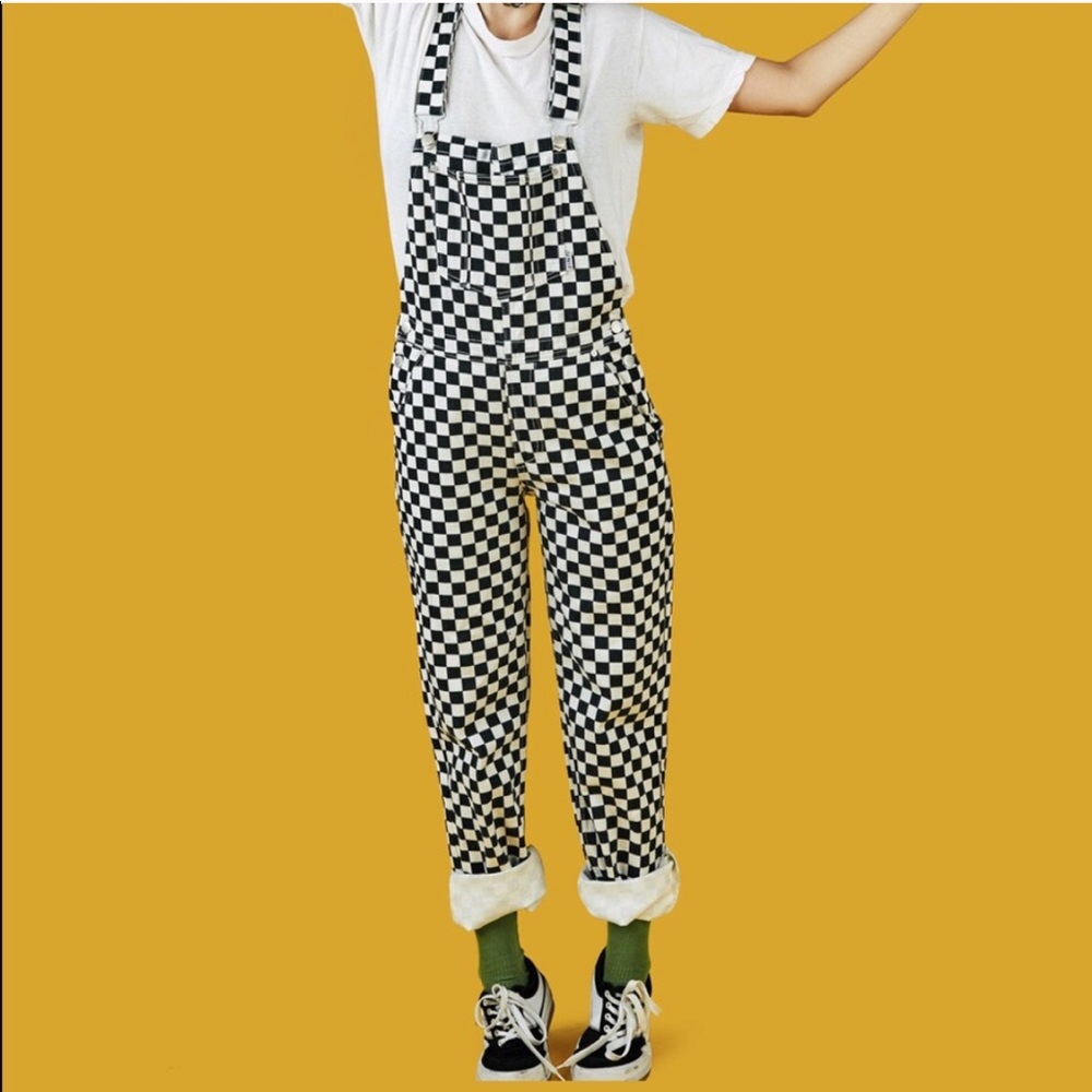 UNIF Apex checkered overalls